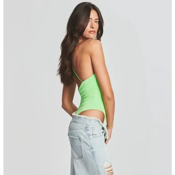 Ser.O.Ya Coral Bodysuit Lime Size XS - Picture 6 of 7